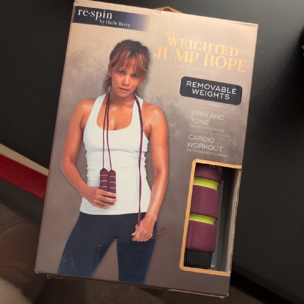 Re-Spin Weighted Jump Rope with Removable Weights